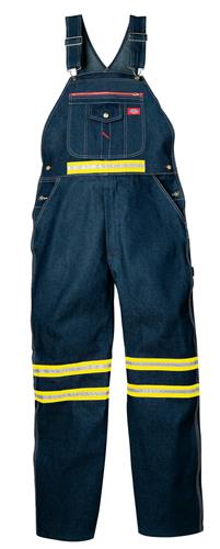 OVEROL DE MEZCLILLA CON PETO P/HOMBRE C/CINTA REFLE 3M AMARI-DICKIES