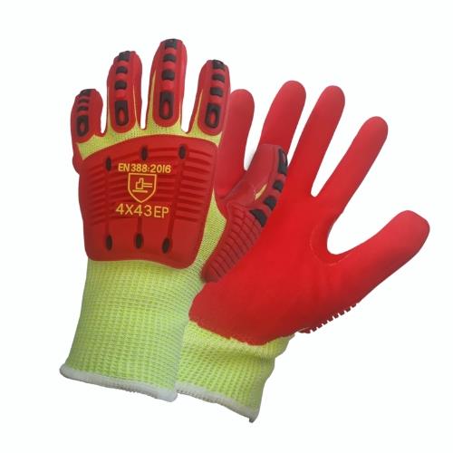 GUANTE ANTICORTE C/FORRO RECUB NIT ROJ NP:MSC-HPPETPR-RSN-MD-MSC