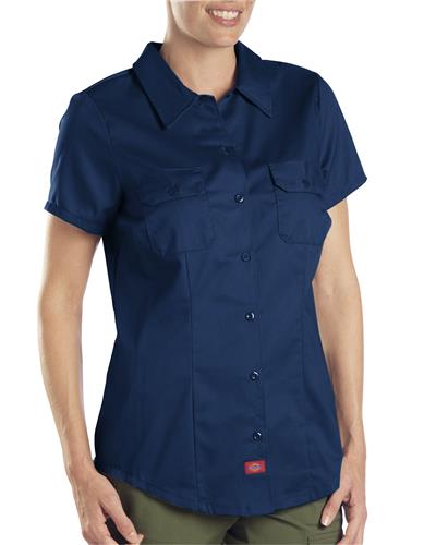 BLUSA MC DE TRABAJO PARA DAMA AZUL MARINO M-DICKIES