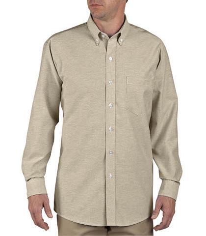 CAMISA DE TRABAJO KHAKI CLARO ML 60ALG/40POL SS36TK 2XL-DICKIES