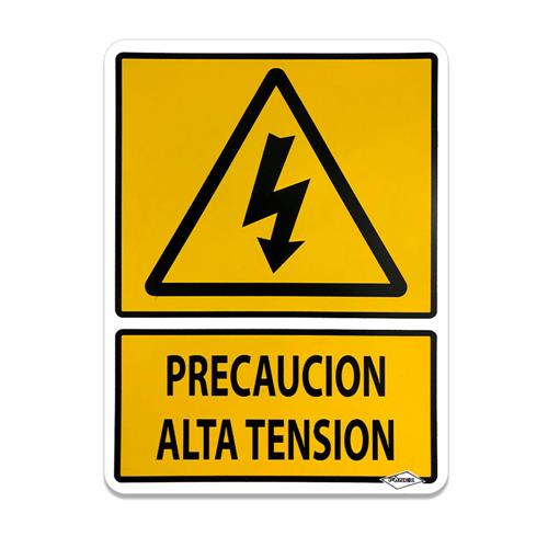 SEÑAL. PRECAUCION ALTA TENSION 30x40-GENÉRICO