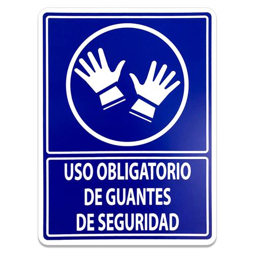 SeÑalamiento Uso Obligatorio De Guantes De Seguridad 30x40 GenÉricoseñalizacióntienda En México 3880