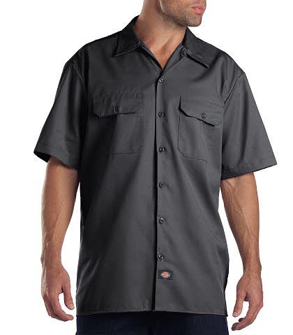 CAMISA DE TRABAJO MC 65POL/35ALG CHARCOAL S-DICKIES