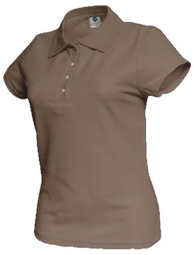 PLAYERA TIPO POLO ASSOLUTO DAMA KHAKI S-ASSOLUTO