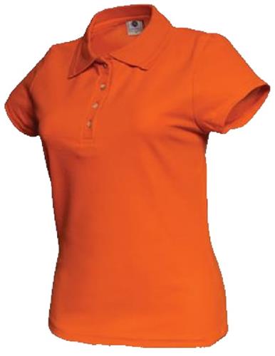 PLAYERA TIPO POLO ASSOLUTO DAMA NARANJA S-ASSOLUTO