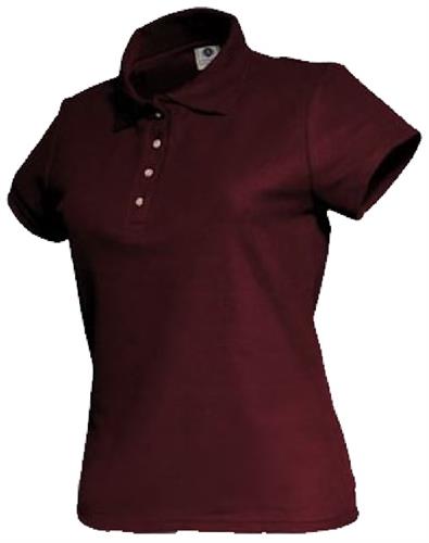 PLAYERA TIPO POLO ASSOLUTO DAMA VINO TINTO S-ASSOLUTO