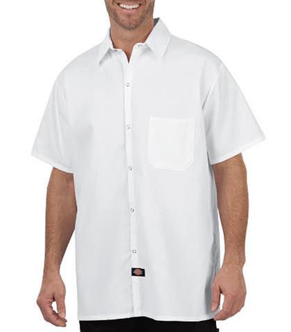 CAMISA COCINERO BLANCA CON BOLSILLO 65POL/35ALG 3XL-DICKIES