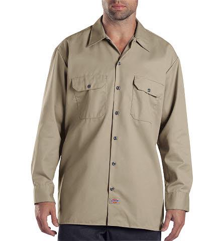 CAMISA DE TRABAJO 574KH ML 65POL/35ALG KHAKI 2XL-DICKIES