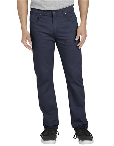 PANTALON GABARDINA CORTE AJUSTADO PIERNA ENTUBADA AZUL MARINO OSCURO 30x32-DICKIES