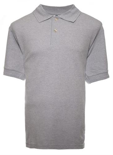 PLAYERA TIPO POLO ASSOLUTO CABALLERO GRIS PLATA S-ASSOLUTO