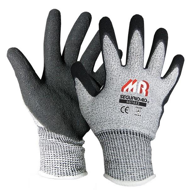 Guantes Anticortes con recubrimiento de nitrilo arenoso NITRIGLAS, Jomiba