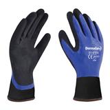 5GUADER910-GUANTE DERMACARE NYLON REC. NITRILO MOD. 51-910 AZUL L