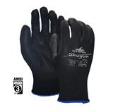 5GUAMCR96699-GUANTE SHOGUN PU POLIESTER 13 GA. RECU. PU  NEGRO MOD. 96699 XL