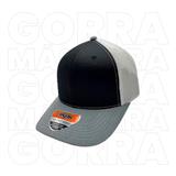 21GORDKP545-GORRA MESH 50ALG/50POL MALLA PREMIUM 6 GAJOS AJUSTE PLASTIC NEGRO-GRIS #545
