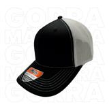 21GORDKP545-GORRA MESH 50ALG/50POL MALLA PREMIUM 6 GAJOS AJUSTE PLASTIC NEGRO-BLANCO #545