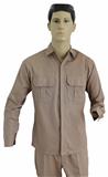 15CAMFRA-CAMISOLA GABARDINA 100% ALG. MANGA LARGA KAKI 38