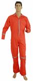 15OVEFRAPEMDIE-OVEROL DIELECTRICO PEMEX GAB. 100% ALG SATINADO CON REFLEJANTES. NARANJA DIEL. 36