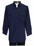 17CAMCIRDRY-CAMISA ML MOD. COLUMBIA DRY-FIT AZUL MARINO XL