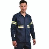 15CAMPROCINML-CAMISA ML DE MEZCLILLA C/CINTA EN ESPALDA, PECHO Y BRAZO 8OZ