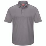 RSK90-PLAYERA POLO MC P/HOMBRE PERFORM KNIT FLEX SERIE PRO GRIS