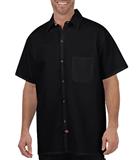 DC125-CAMISA COCINERO NEGRA CON BOLSILLO 65POL/35ALG XL