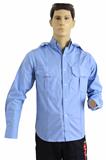 14CAMFERML6535-CAMISA FER ML C/TAPA CHARRET. Y PLIEG. AZUL CIELO 34