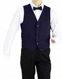 16CHA-CHALECO AZUL MARINO PARA MESERO 36