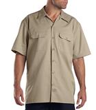 D1574-CAMISA DE TRABAJO MC 65POL/35ALG KHAKI M
