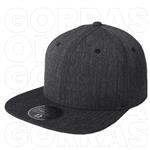 FITCAP GORRA OMEGA 65%POL 33%ROY 27%SPANDEX PLANA NEGRO JASPE #060-Fitcap