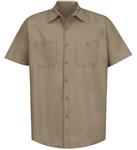 RSP24 CAMISA MC LISA DE TRABAJO INDUSTRIAL 65P/35A 4.25OZ KHAKI L-Red Kap