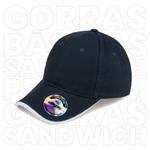 GORRA GABARDINA 100 ALG. 6 GAJOS DKPS #155 AZUL MARINO-DKPS