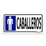 SEÑALIZACION SANITARIOS CABALLERO 10 X 20-Genérico