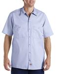 CAMISA DE TRABAJO AZUL CIELO MC 100ALG DLS307LB L-Dickies