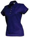 PLAYERA TIPO POLO ASSOLUTO DAMA AZUL MARINO S-Assoluto